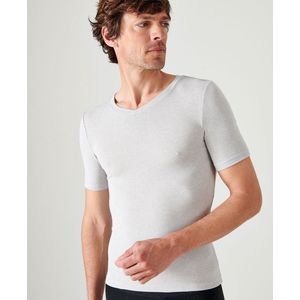 Damart - Microvezel Thermolactyl Sensitive, T-shirt Korte mouwen, niveau 2 - Heren - Grijs - XL