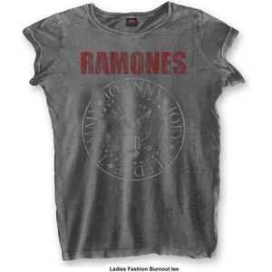 Ramones - Presidential Seal Dames T-shirt - S - Grijs