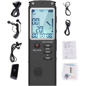 Digitale Voice Recorder - Audio Pen - Microfoon - Mp3 Speler - Opname 8G - Stem Dictafoon