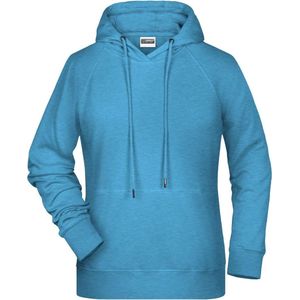 James and Nicholson Dames/dames Raglan Sleeved Hoodie (Gletsjer Melange)