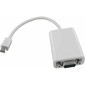 Dolphix - Mini DisplayPort male naar VGA female Adapter - 25cm - Wit