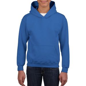Gildan Sweater Hooded Kids - Sporttrui - Blauw - Kinderen