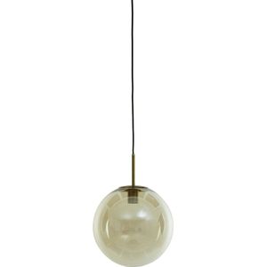 Light & Living Hanglamp Medina - Glas Amber - Ø30cm - Modern - Hanglampen Eetkamer, Slaapkamer, Woonkamer