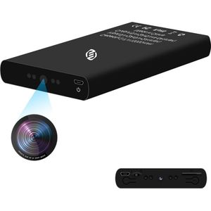Equivera Spycam - Mini Bewakingscamera - Kleine Camera - Verborgen Camera - Spionage - Voor Thuis, Kantoor, Auto - Kerstcadeau - Sinterklaas - Sinterklaas Cadeau - Cadeau Voor Vrouw - Cadeau Voor Man - Cadeau