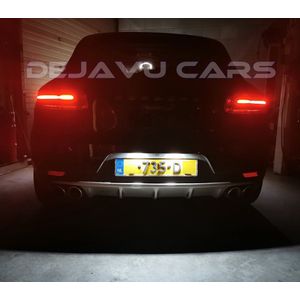 LED Kentekenverlichting set voor Porsche Boxster Cayman Carrera GT Turbo Cayenne 987 997 911 991 981 CANBUS 18 SMD LED Kenteken LED lampen set verlichting units wit licht