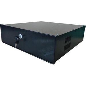 Recorder Kluis - Metaal met Sleutelslot en Ventilator - Inclusief 2 Sleutels - 10kg - Bescherm Box Voor CCTV Recorders