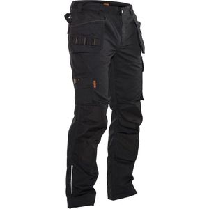 Jobman Practical 2322 Werkbroek Holsterpockets - Mannen - Zwart - 46