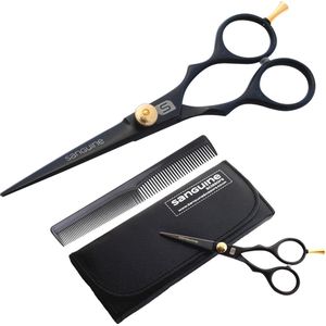 Professionele kappersschaar 14 cm, diepzwart - Perfect voor professioneel en thuis gebruik