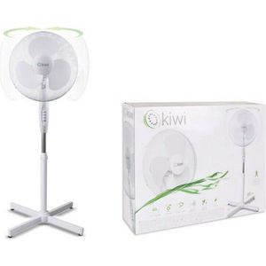 Kiwi KFAN – Staande Ventilator – 45W – Ø40cm – Oscillerend – Wit