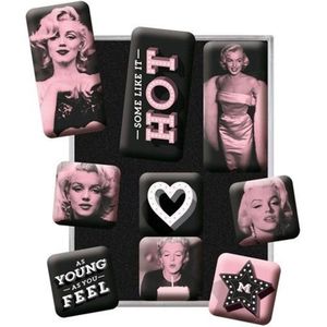Marilyn Monroe - Magneetjes - Some Like It Hot - Set - 9 stuks