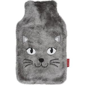 Kruik kat grijs met afneembare hoes 1,8 liter