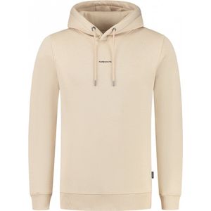Purewhite - Heren Regular fit Sweaters Hoodie LS - Sand - Maat L