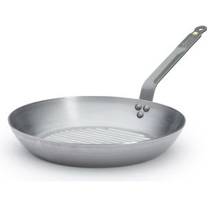 Grillpan 32 cm - Ronde Tôle Mineral B Grillpan in Roestvrij Staal