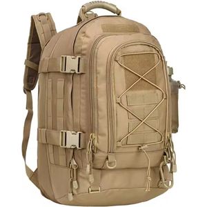 Avoir Avoir®-Grote capaciteit 65L-Backpacks-Tactical Military Tactics Rugzak-Beige-Polyester voeringmateriaal-Lichtgewicht en comfortabel nylon-Verstelbare borstgordel-Zorgeloze avonturen