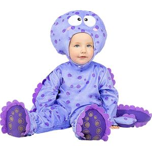 FUNIDELIA Octopus kostuum voor baby - 6-12 mnd (69-80 cm) - Paars