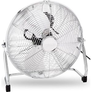 Vloerventilator 3 snelheden 60 W - hellingsregelaar - roestvrij staal - krachtige luchtcirculatie Vloerventilator