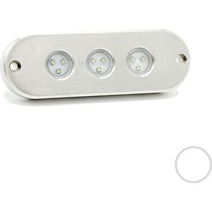 Apache PROLED Classic Series - Triple - RVS 316L - boot & steiger onderwater LED verlichting - Ultra White  - IP68