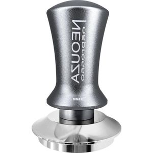 Espresso tamper - veerbelaste druk - koffiemachine accessoire - anti-stick - zelfnivellerend - handvat - roestvrijstalen basis - 51 mm