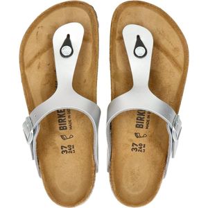 Birkenstock - Gizeh - Slippers - Silver - Kunstleer