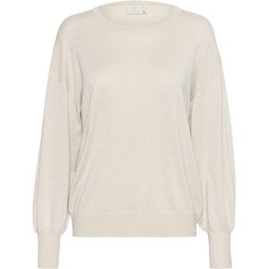 Kaffe T-shirt Karegina O Neck Knit 10507977 131106 Sand Dollar Dames Maat - XXL