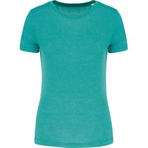 PROACT® Damessport-T-shirt triblend met ronde hals PA4021 - Turquoise Blue Heather - XL