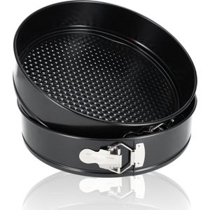 Springvorm Set van 2 - 28 cm Non-stick Lekvrije Cheesecake Bakvorm - Voor Taarten, Quiches, Mini Cheesecakes en Pizza - Antiaanbaklaag