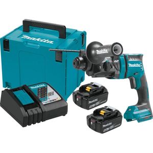 Makita DHR182RTJ 18V Li-Ion accu SDS-plus combihamer set (2x 5.0Ah accu) - 1,7J - koolborstelloos