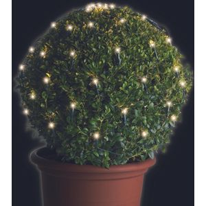 Lumineo Kerstverlichting - lichtnet - warm wit - 35 x 35 cm - 60 lampjes