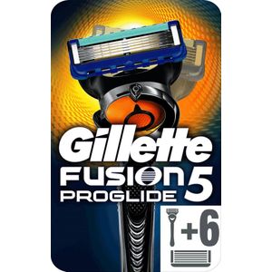 Gillette Fusion 5 ProGlide Scheersysteem Met FlexBall Technologie + 6 Scheermesjes Mannen