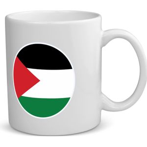 Akyol - palestina vlag koffiemok - theemok - Palestina - mensen die liefde willen geven aan palestina - degene die van palestina houden - supporten - oorlog - verjaardagscadeautje - gift - geschenk - kado - 350 ML inhoud