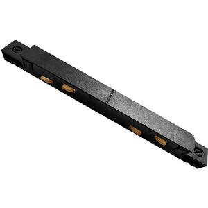 Rechte Connector - Doorverbinder - Braytron - 48V Magnetische Track Rails - Zwart