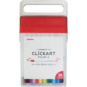Zebra Clickart Knock Sign 0,6mm Pennen New Package 36 Colors Set