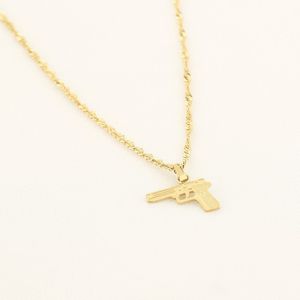 Michelle Bijoux Collier Gedraaid Pistool Goud JE14240