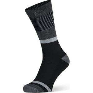 XPOOOS bamboe sokken essential graphics stripes zwart & grijs II - 43-46