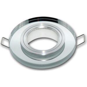 LED line Inbouwspot - Rond - GU5.3 Fitting - Glas - Ø 90 mm - Chroom