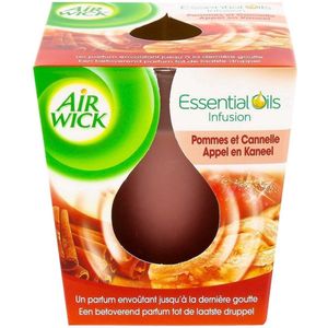 Air wick Essential Oils Geurkaars Appel en Kaneel Geur kaars - Apple Cinnamon candle