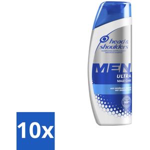 Head & Shoulders Men - Anti-Roos Shampoo - Ultra Male Care - 250 ml - Bulkverpakking - 10 stuks