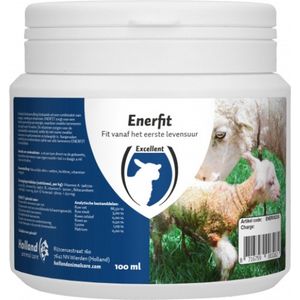 Excellent Enerfit lam/geit - Directe energie in vloeibare vorm voor pasgeboren lammeren – Aanvullend diervoer - Ideale biestaanvulling - Boost voor pasgeboren lammeren - Energie, Voeding en Vitaminen – 100 ml