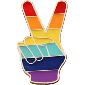 Scoby - LQBTQ Pin - Broche - Peace - Kleine Broche - Regenboog