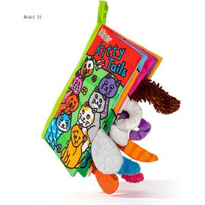 Baby speelgoed/knisperboekje /baby born/boek voor kinderen/Educatief Baby Speelgoed /Zacht Baby boek /Zacht Speelgoed/Speelgoed voor baby/ Speelgoed Voor Kinderen/ ""Kitty tails"" thema
