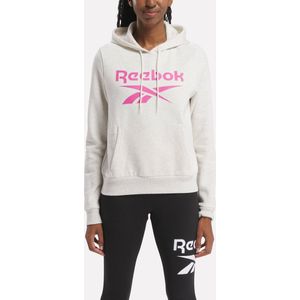 Reebok RI BL FLEECE HOODIE - Dames Trui - Wit/Roze - Maat L