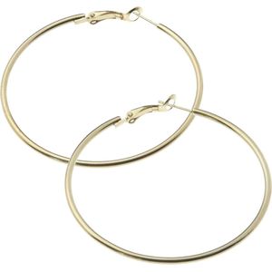 Fako Bijoux® - Grote Oorringen - Hoepel Oorbellen - 8cm - 80mm - Goudkleurig