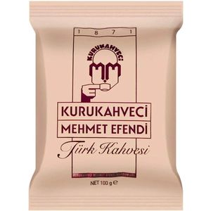 100 Gr. Turkse Koffie Kurukahveci Mehmet Efendi - Gemalen Koffie - Turkish Coffee - Türk Kahvesi - Turk Kahvesi