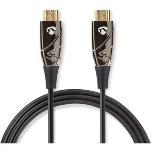 Nedis Actieve Optische High Speed HDMI-Kabel met Ethernet - HDMI Connector - HDMI Connector - 4K@60Hz - 18 Gbps - 30.0 m - Rond - PVC - Zwart - Gift Box