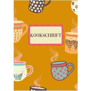 HappyBook - Kookschrift - Geel - Recepten - Schrift - Receptenboek - Cadeau - Softcover - Elastiek - Kookliefhebber - Kerstcadeau - Koken - Gerechten - Gerechten bewaren - Kookboek - Koken met vrienden - Familierecepten - Gerechten bewaren - Servies