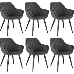 Rootz Deluxe Velvet Eetkamerstoel - Elegante stoel - Comfortabele zit - Hoogwaardige, duurzame, eenvoudige montage - Beschermende vloerdoppen - 40 cm x 45 cm x 84 cm