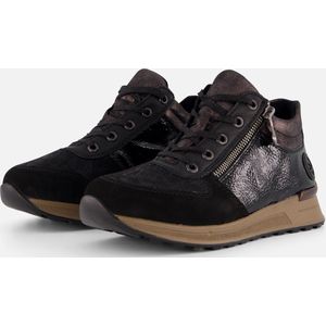 Rieker Sneakers zwart Nubuck - Dames - Maat 38