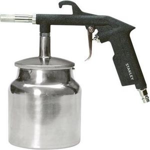 Stanley Zandstraalpistool met Reservoir 156063XSTN- Reservoir 1L - voor Compressor - Max. 8Bar - 300L/Min - Staal - Zilver