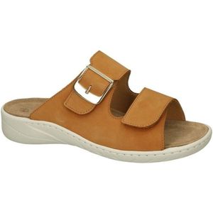 Solidus -Dames - camel - slippers & muiltjes - maat 39.5