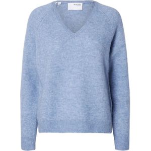 Selected Femme Lulu New LS Knit Endless Sky